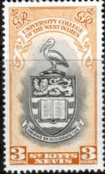 St Kitts and Nevis 1951 British West Indies University College SG 92t Fine Mint