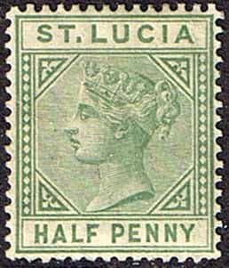 St Lucia 1891 Queen Victoria SG 43 Fine Mint