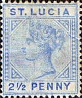 St Lucia 1891 Queen Victoria SG 46 Fine Mint