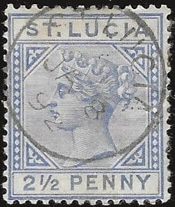 St Lucia 1891 Queen Victoria SG 46 Fine Used