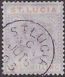 St Lucia 1891 Queen Victoria SG 50 Fine Used