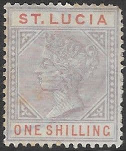 St Lucia 1891 Queen Victoria SG 50 Mint