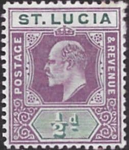 St Lucia 1904 Edward VII SG 64 Fine Mint