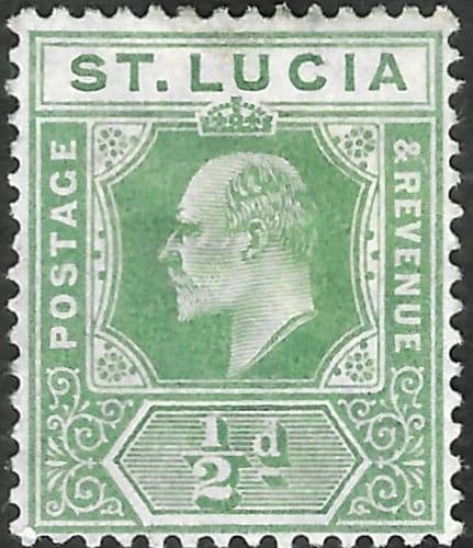 St Lucia 1904 Edward VII SG 65 Fine Mint