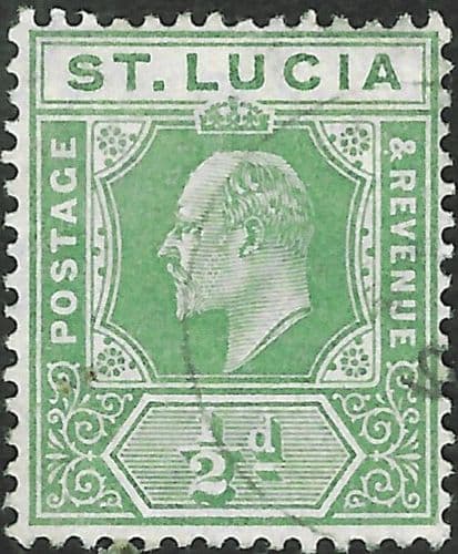 St Lucia 1904 Edward VII SG 65 Fine Used