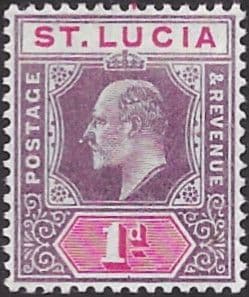 St Lucia 1904 Edward VII SG 66 Fine Mint