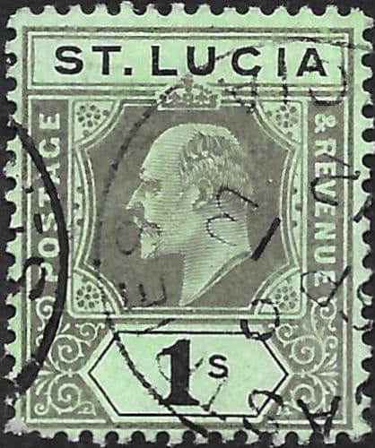 St Lucia 1904 Edward VII SG 75 Fine Used