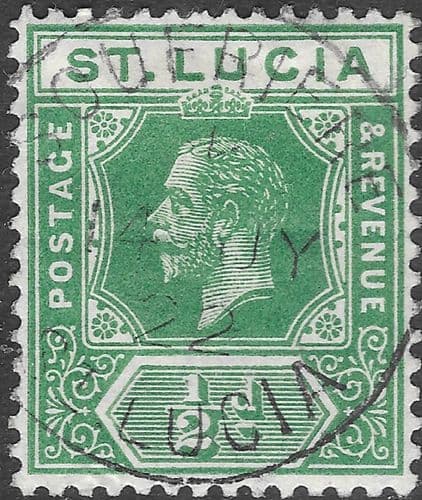 St Lucia 1912 King George V SG 78 Fine Used