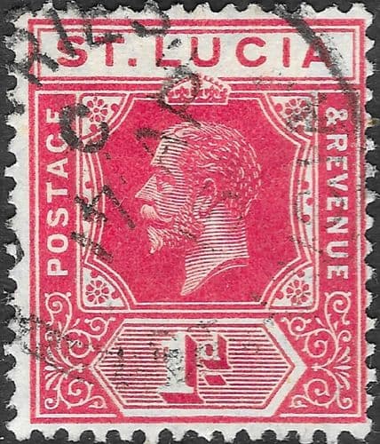 St Lucia 1912 King George V SG 79 Fine Used