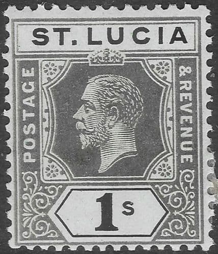 St Lucia 1912 King George V SG 85a Fine Mint