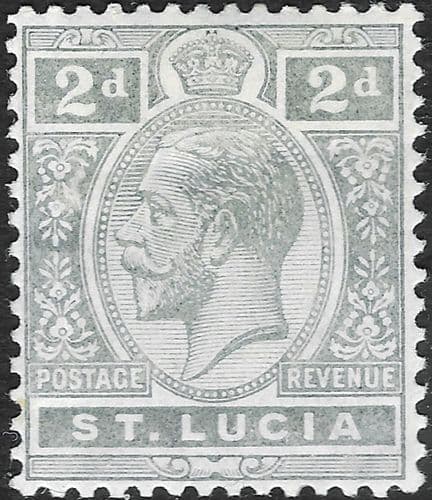 St Lucia 1921 King George V SG 95 Fine Mint