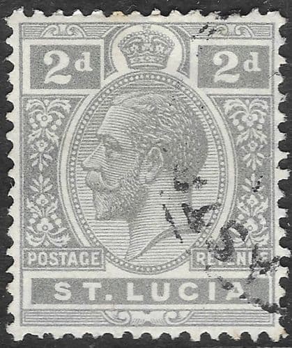 St Lucia 1921 King George V SG 95 Fine Used