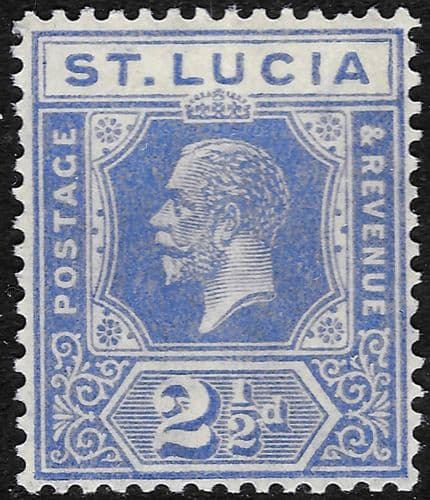 St Lucia 1921 King George V SG 96 Fine Mint