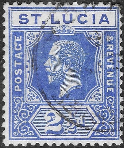 St Lucia 1921 King George V SG 98 Fine Used