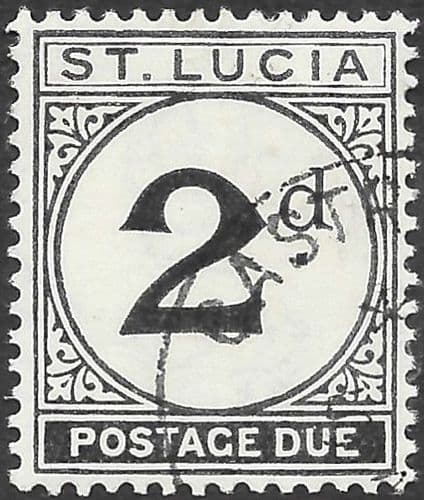 St Lucia 1933 Post Due SG D4 Fine Used