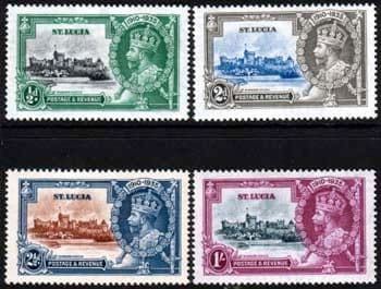 St Lucia 1935 King George V Silver Jubilee Set Fine Mint