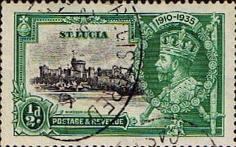 St Lucia 1935 King George V Silver Jubilee SG 109 Fine Used