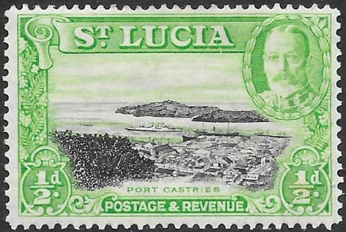 St Lucia 1936 King George V SG 113 Port Castries Fine Mint