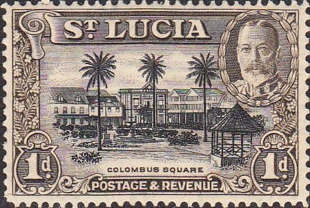 St Lucia 1936 King George V SG 114 Columbus Square Fine Mint