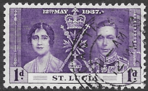 St Lucia 1937 King George VI Coronation SG 125 Fine Used