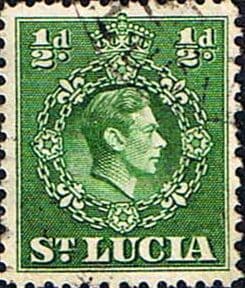 St Lucia 1938 King George VI SG 128a Fine Used