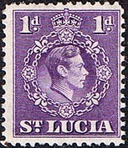 St Lucia 1938 King George VI SG 129a Fine Mint