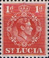 St Lucia 1938 King George VI SG 129b Fine Mint