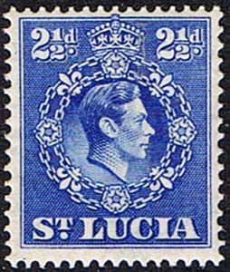 St Lucia 1938 King George VI SG 132a Fine Mint