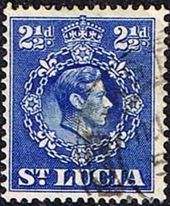 St Lucia 1938 King George VI  SG 132a Fine Used