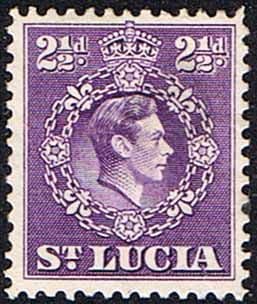 St Lucia 1938 King George VI SG 132b Fine Mint