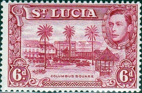 St Lucia 1938 King George VI SG 134 Government House Fine Mint