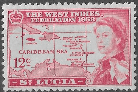 St Lucia 1958 B W I Federation SG 187 Fine Mint