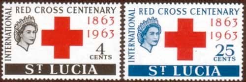 St Lucia 1963 Red Cross Centenary Set Fine Mint