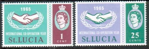 St Lucia 1965 International Co-operation Year Set Fine Mint