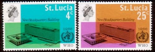 St Lucia 1966 World Health Organisation Set Fine Mint