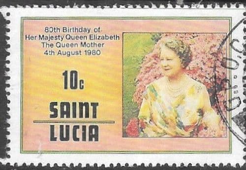 St Lucia 1980 Mothers 80th Birthday SG 534 Fine Used