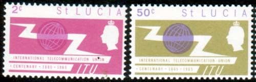 St Lucia International Telecommunication Union Set Fine Mint
