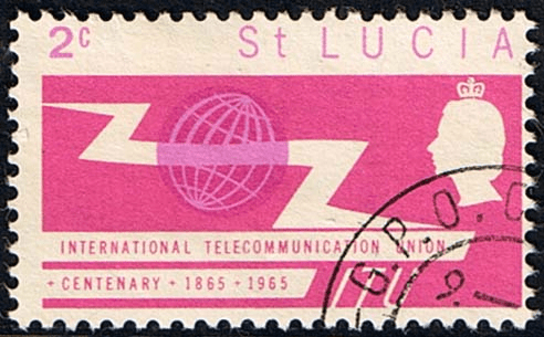 St Lucia International Telecomunication Union SG 212 Fine Used