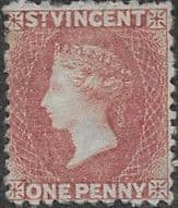 St Vincent 1863 Queen Victoria SG 5 Used