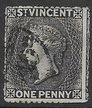 St Vincent 1871 Queen Victoria SG 15 Good Used