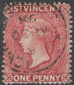 St Vincent 1885 Queen Victoria  SG 48b Fine Used