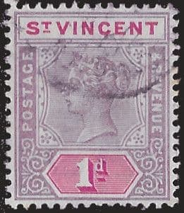 St Vincent 1899 Queen Victoria  SG 68 Fine Used