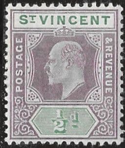 St Vincent 1902 King Edward VII SG 76 Fine Mint