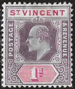 St Vincent 1902 King Edward VII SG 77 Fine Mint