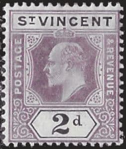 St Vincent 1902 King Edward VII SG 78 Fine Mint