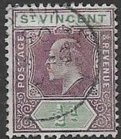 St Vincent 1904 King Edward VII SG 85 Fine Used
