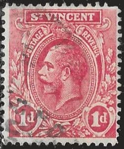 St Vincent 1913 King George V SG 109a Fine Used