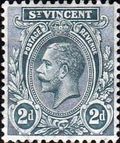 St Vincent 1913 King George V SG 110a Fine Mint