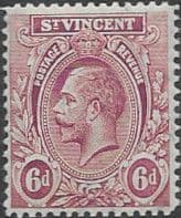 St Vincent 1913 King George V SG 115 Fine Mint