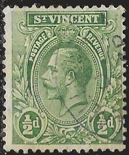 St Vincent 1921 King George V SG 131 Fine Used